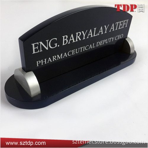 Manufacture Acrylic Desk Name Plates, Engraved Custom Desktop Signs